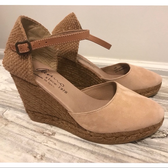 Gaimo Shoes - NWOB Gaimo Espadrilles Blush Wedges 6.5